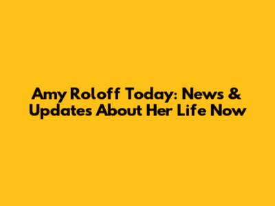 Amy Roloff Today: News & Updates About Her Life Now