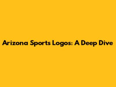 Arizona Sports Logos: A Deep Dive
