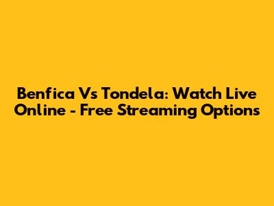 Benfica Vs Tondela: Watch Live Online - Free Streaming Options