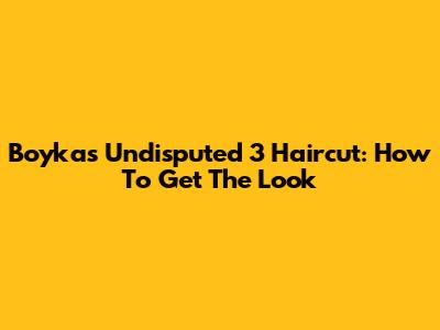 Boyka's Undisputed 3 Haircut: How To Get The Look