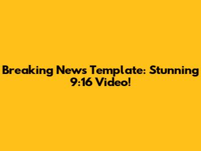 Breaking News Template: Stunning 9:16 Video!