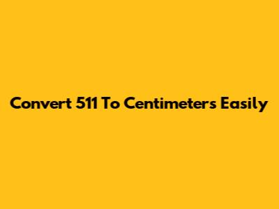 Convert 5'11" To Centimeters Easily