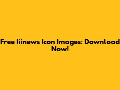 Free Iiinews Icon Images: Download Now!