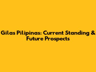 Gilas Pilipinas: Current Standing & Future Prospects