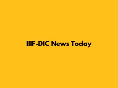 IIIF-DIC News Today