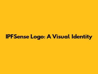 IPFSense Logo: A Visual Identity