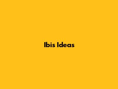 Ibis Ideas