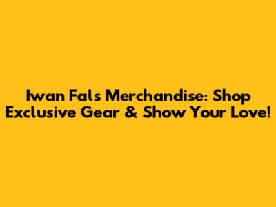 Iwan Fals Merchandise: Shop Exclusive Gear & Show Your Love!