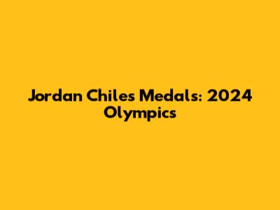 Jordan Chiles' Medals: 2024 Olympics
