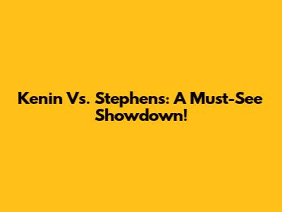 Kenin Vs. Stephens: A Must-See Showdown!