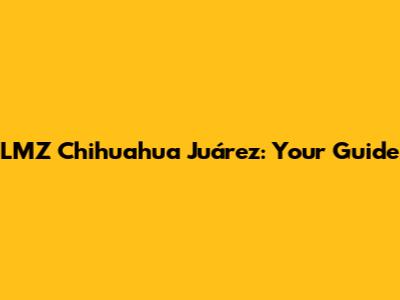 LMZ Chihuahua Juárez: Your Guide
