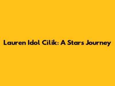 Lauren Idol Cilik: A Star's Journey