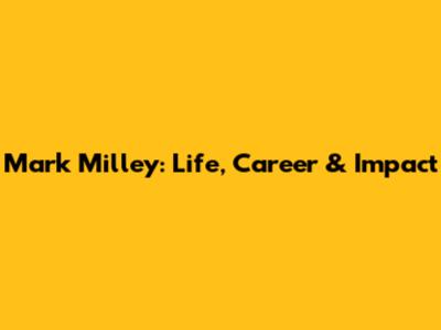 Mark Milley: Life, Career & Impact
