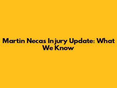 Martin Necas Injury Update: What We Know