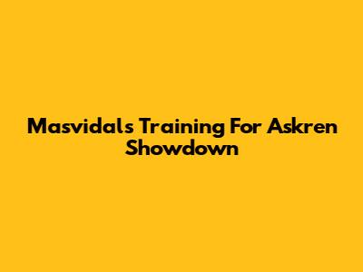 Masvidal's Training For Askren Showdown
