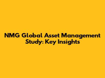 NMG Global Asset Management Study: Key Insights