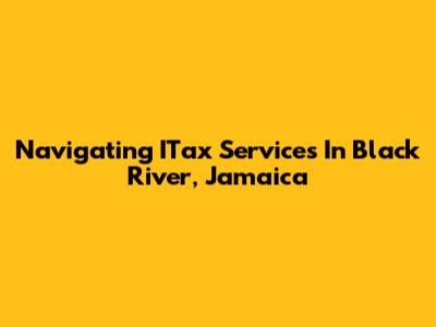 Navigating ITax Services In Black River, Jamaica