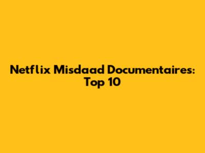 Netflix Misdaad Documentaires: Top 10