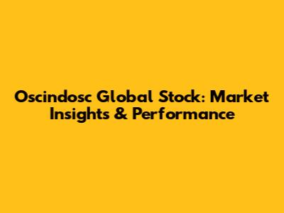Oscindosc Global Stock: Market Insights & Performance