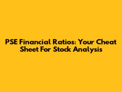 PSE Financial Ratios: Your Cheat Sheet For Stock Analysis