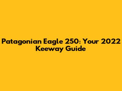 Patagonian Eagle 250: Your 2022 Keeway Guide