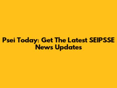 Psei Today: Get The Latest SEIPSSE News Updates
