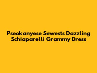 Pseokanyese Sewest's Dazzling Schiaparelli Grammy Dress