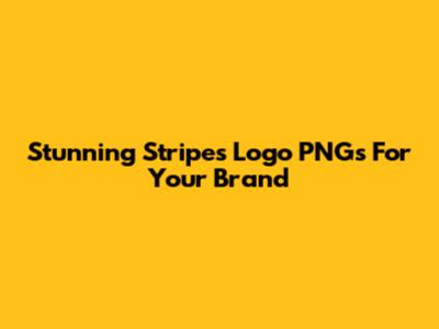 Stunning Stripes Logo PNGs For Your Brand