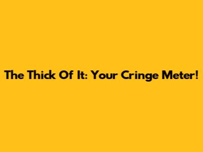 The Thick Of It: Your Cringe Meter!