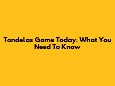 Tondela's Game Today: What You Need To Know